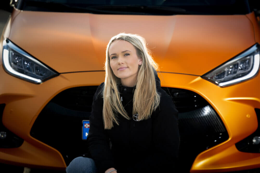 Lykken er en oransje Yaris Lykken er en oransje Yaris